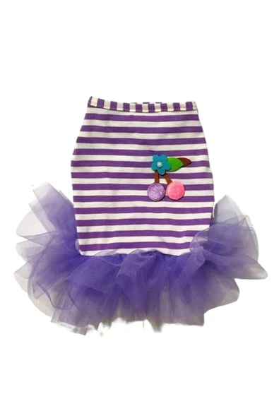 GedyCo Küçük Irk Köpek için Lila Tütü Elbise - 4