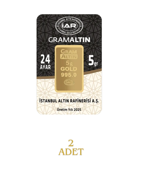 10 GRAM 24 AYAR İAR GRAMALTIN ( 5gr x 2 Adet ) - 2