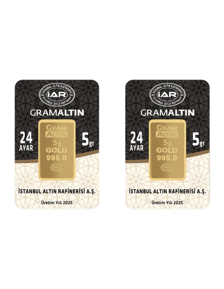 10 GRAM 24 AYAR İAR GRAMALTIN ( 5gr x 2 Adet ) - 1