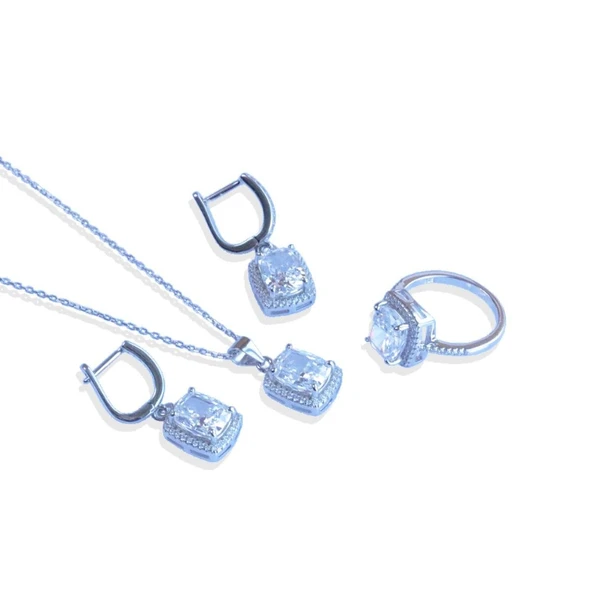 Icecut Taşlı Gümüş Set - Resim 5