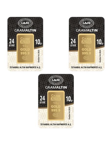 30 GRAM 24 AYAR İAR GRAMALTIN ( 10gr x 3 Adet )