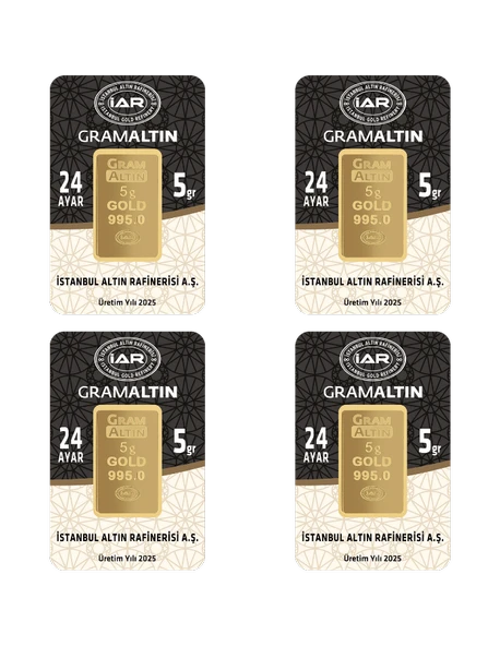 20 GRAM 24 AYAR İAR GRAMALTIN ( 5gr x 4 Adet ) - 1