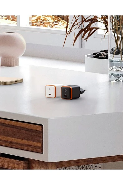 30W USB-C Mini Hızlı Şarj Aleti Samsung PPS GaN Destekli Akım Korumalı Güç Adaptörü Type-C Black - Resim 6