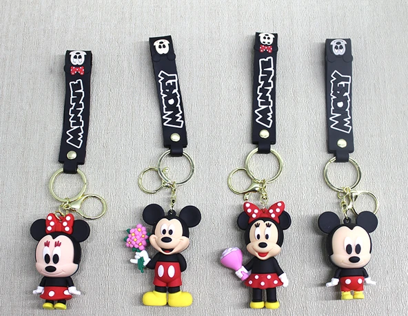 Mickey - Minnie Mouse Silikon Anahtarlık ürün görseli