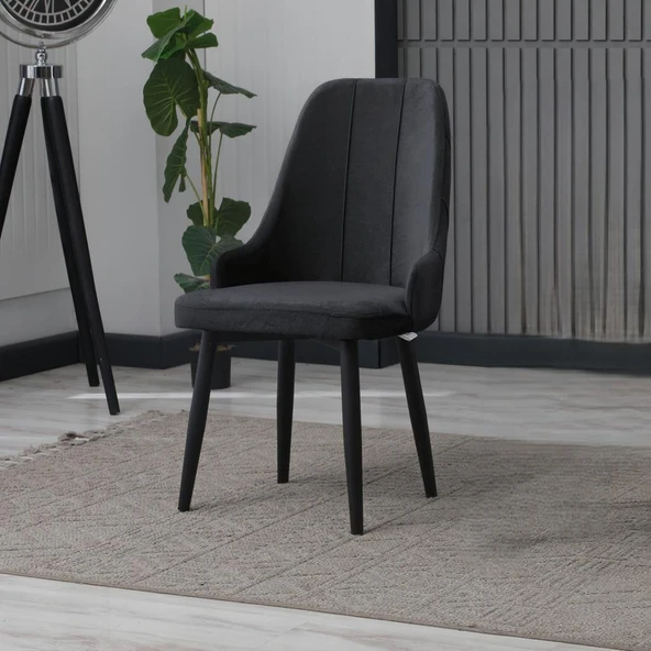 DELUXE SANDALYE ANTRASİT ( 6 ADET ) - 3