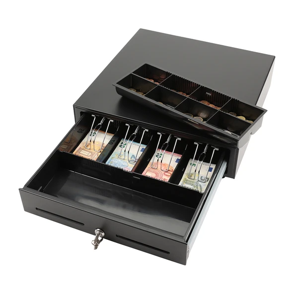 Olympia LD 410AT Easy Push Metal Para Çekmecesi (8 Bozuk Para, 4 Kağıt Para Bölmeli) - 1