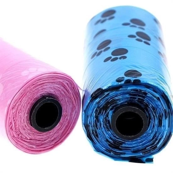 4lü Evcil Hayvanlar Için Pati Desenli Kedi Köpek Kaka Poşeti Torbası - 4