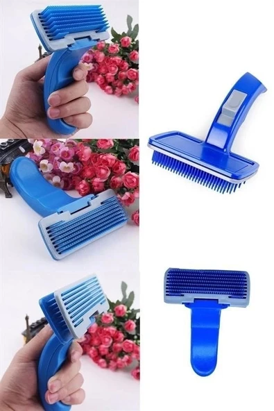 Kendini Temizleyen Kedi Köpek Tüy Bakım Tarağı Tüy Alıcı Tarak - Resim 4