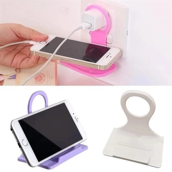 Universal Mobil Şarj Priz Askısı ve Telefon Tablet  Tutucu Stand - 3