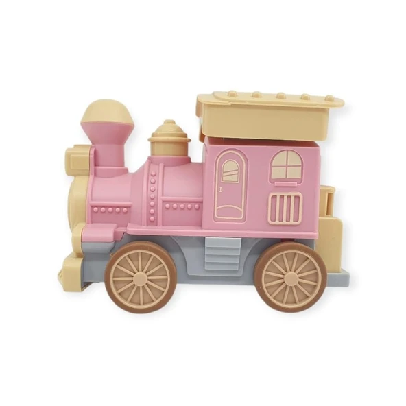 Oyuncak Tren Işıklı Sesli Bas Gitsin 14cm - PEMBE - 8068A - 2