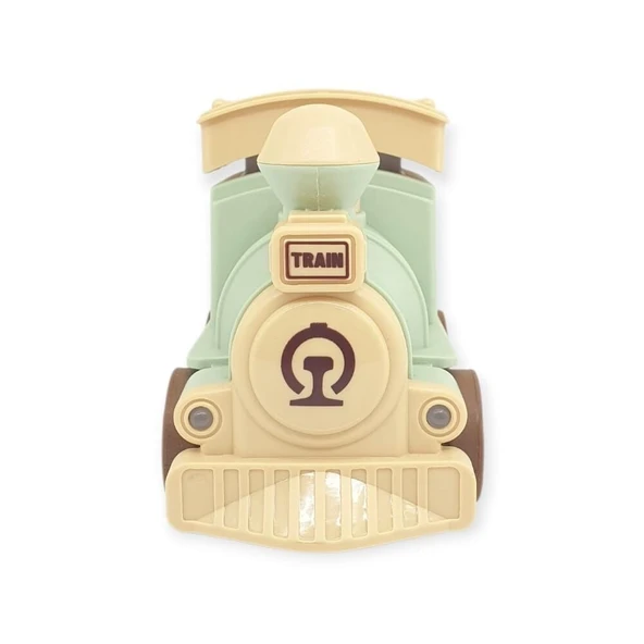 Oyuncak Tren Işıklı Sesli Bas Gitsin 14cm - YEŞİL - 8068A - 3