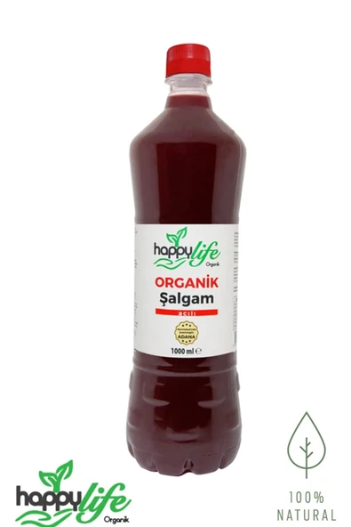 Happylife Acılı Organik Şalgam Suyu 1000 ml. X 6 Adet ürün görseli