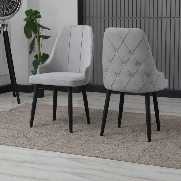 DELUXE SANDALYE GRİ ( 6 ADET ) - 2