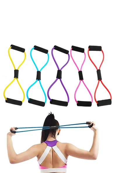 Fitness Spor Aletleri 1 Adet Pilates Egzersiz Bandı Direnç Lastiği Spor Outdoor Plates - Resim 2