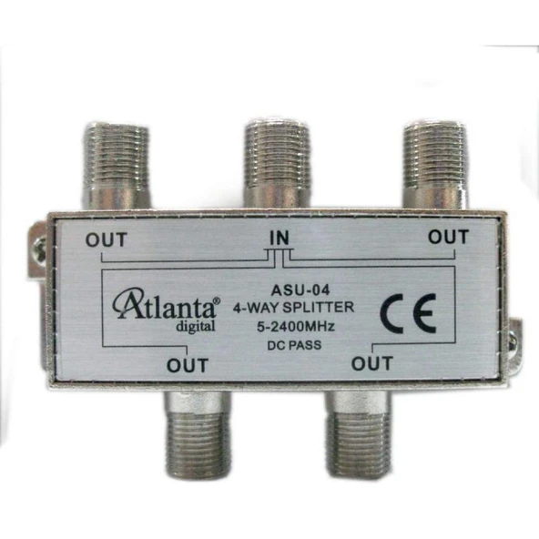 ASU-04 1/4 4lü Uydu Bölücü Splitter 5-2400 MHz - 1