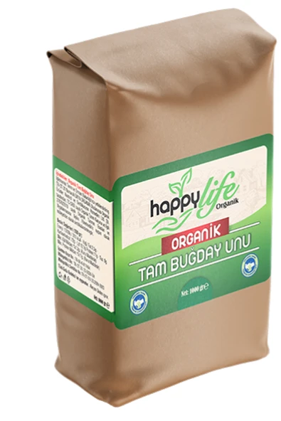 Happylife Organik Tam buğday Unu 1000 gr. x 6 Adet ürün görseli 1