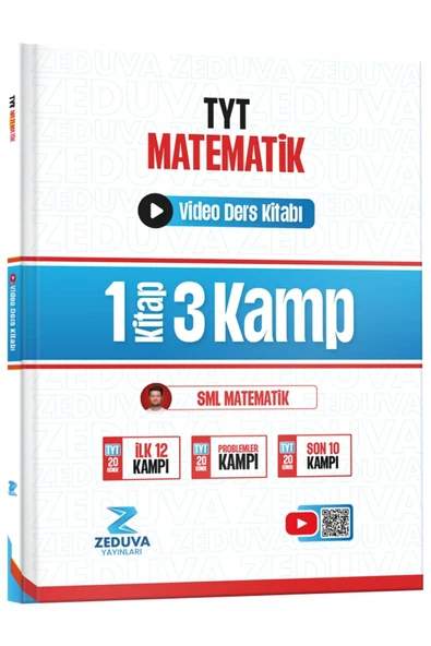 Zeduva Yayınları SML Matematik TYT Matematik 1 Kitap 3 Kamp Video Ders Kitabı ürün görseli