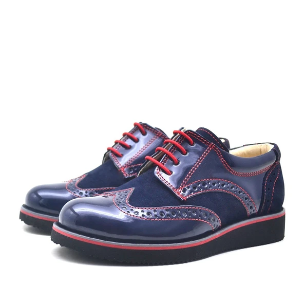 Rakerplus Hidra Süet Rugan Bağcıklı Günlük Erkek Çocuk Ayakkabı - Resim 3