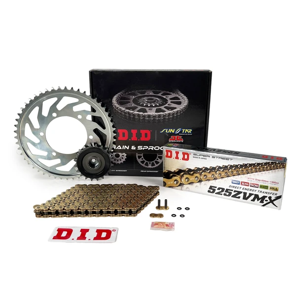 ZİNCİR DİŞLİ SETİ TRIUMPH THRUXTON R 1200cc ZİNCİR: DID-525ZVM-X Gold-100 ÖN-ARKA DİŞLİ: JT 16T-42T 2016-2017 - Resim 2