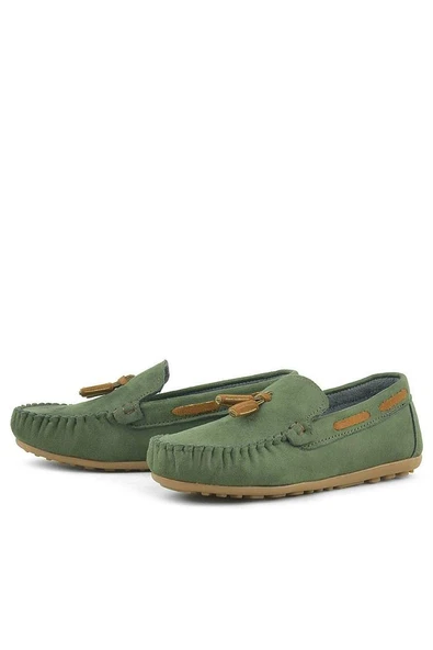 Rakerplus Yeşil Erkek Çocuk Mokasen Ayakkabı - Resim 5
