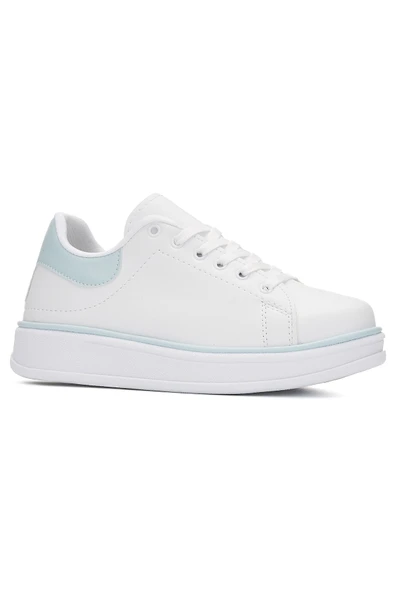 Günlük Kadın Sneaker Spor Ayakkabı Bağcıklı Rahat Hafif Kalın Tabanlı 525G - 9