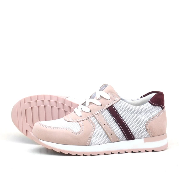 Rakerplus Hakiki Deri Günlük Pembe Kız Çocuk Spor Ayakkabı - Resim 5