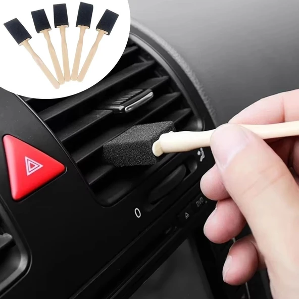 5'li Araba Havalandırma Temizleme Fırçaları Klima Çıkışları,Toz Alma&Otomobil İçi Detaylı Mini Temizlik Aparatları ürün görseli