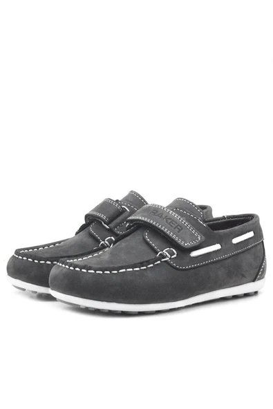 Rakerplus Feniks Hakiki Deri Gri Günlük Erkek Çocuk Ayakkabı - 3