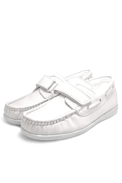 Rakerplus Feniks Beyaz Cırt Cırtlı Günlük Erkek Genç Ayakkabı - Resim 5