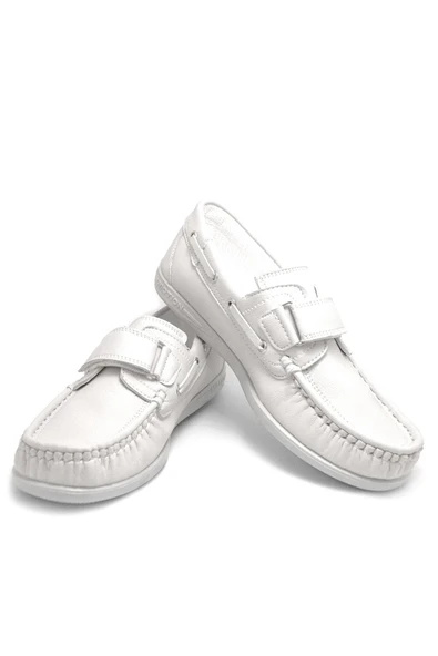 Rakerplus Feniks Beyaz Cırt Cırtlı Günlük Erkek Genç Ayakkabı - Resim 6