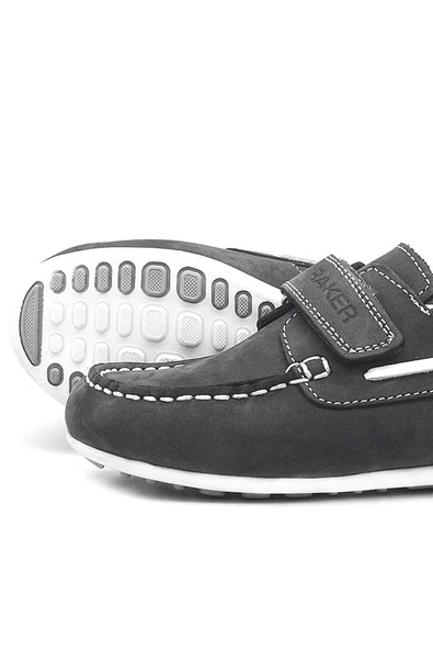 Rakerplus Feniks Hakiki Deri Gri Günlük Erkek Çocuk Ayakkabı - 5