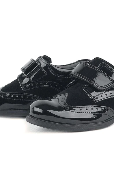Rakerplus Titan Rugan Cırt Cırtlı Klasik Erkek Çocuk Abiye Ayakkabı - 7