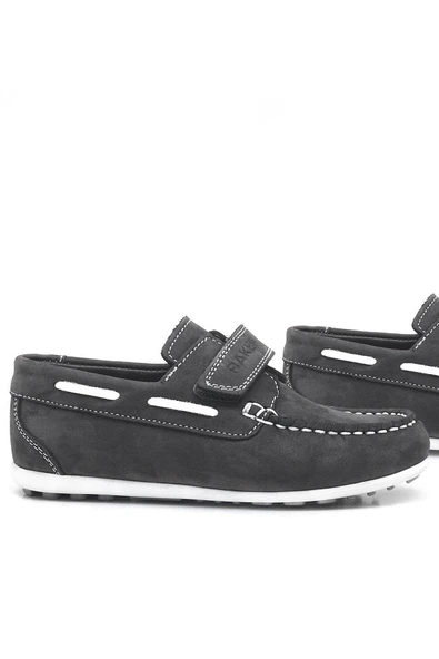 Rakerplus Feniks Hakiki Deri Gri Günlük Erkek Çocuk Ayakkabı - 7