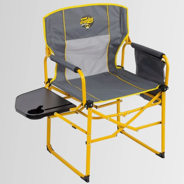 FUNKY CHAIRS Extra Katlanabilir XL Kamp Sandalyesi  Sarı