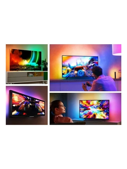 CT-4566 Tv Arkası Ambiyans Rgb LED Seti 3 Metre - 3