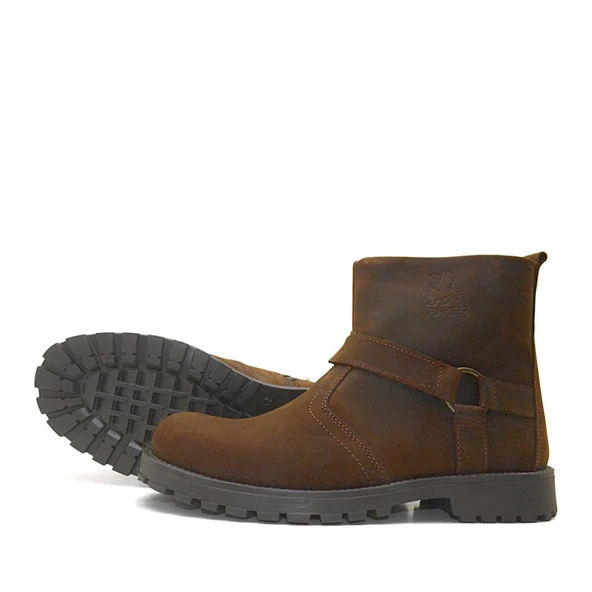 Rakerplus Chiron Hakiki Deri Tarçın Fermuarlı Kürklü Çizme - 4