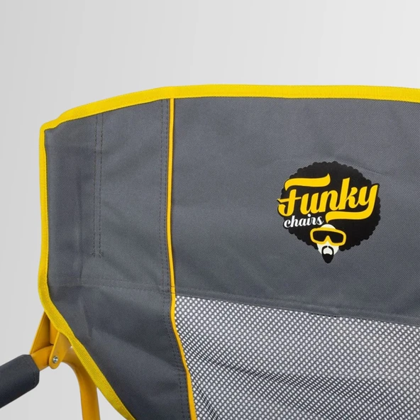FUNKY CHAIRS Extra Katlanabilir XL Kamp Sandalyesi  Sarı - 6