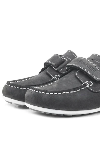 Rakerplus Feniks Hakiki Deri Gri Günlük Erkek Çocuk Ayakkabı - 6