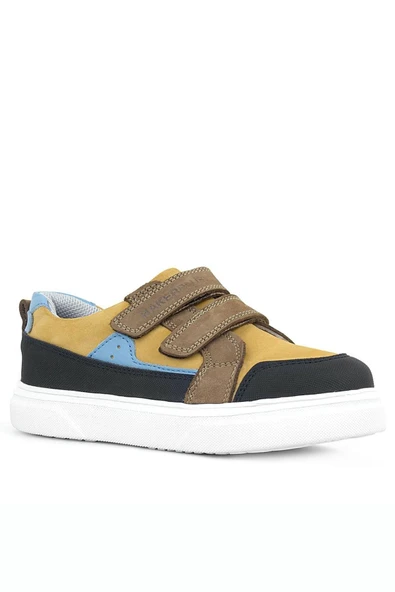 Rakerplus Hakiki Deri Taba Yüksek Taban Cırtlı Çocuk Günlük Spor Ayakkabı ürün görseli