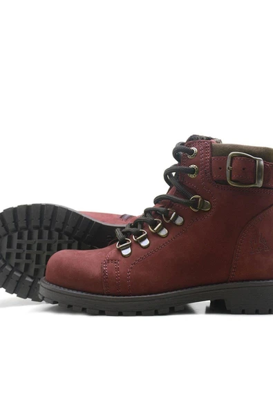 Rakerplus Griffon Hakiki Deri Bordo Fermuarlı Çocuk Bot - 7