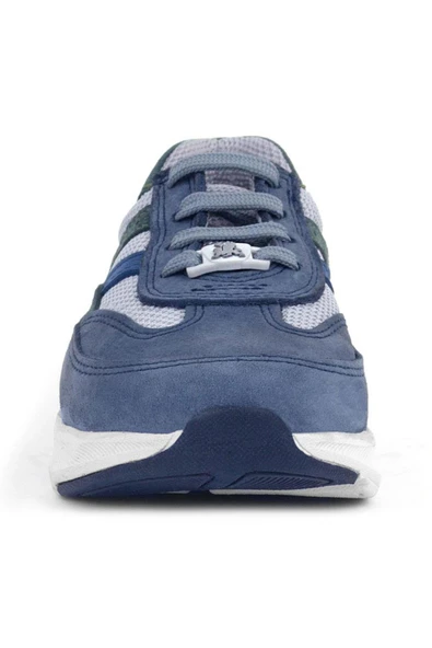 Rakerplus Hakiki Deri Anatomik Mavi Bağcıklı Hafif Çocuk Spor Ayakkabı - Resim 4