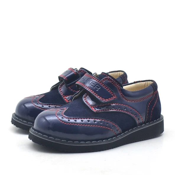 Rakerplus Hidra Lacivert Rugan Cırtlı Günlük Erkek Bebek Ayakkabı - Resim 3