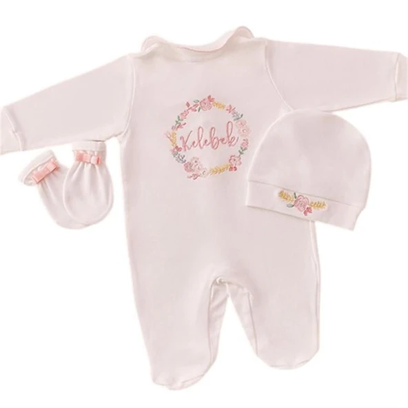 İsimli Hastane Çıkışı 3 Lü Set Çiçek Laruel Desenli ürün görseli