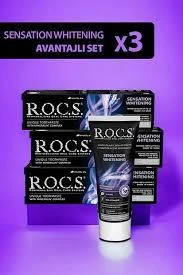 Rocs Sensation Whitening Beyazlatıcı Parlatıcı Diş Macunu 60 ml - Resim 3