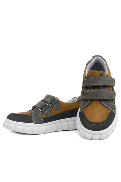 Rakerplus Hakiki Deri Taba Cırtlı Çocuk Günlük Spor Okul Ayakkabı - 7