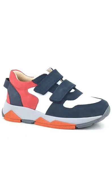 Rakerplus Hakiki Deri Lacivert Çocuk Sneakers Spor Ayakkabı - 2