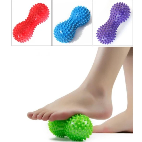 Dikenli Egzersiz Topu El Ayak Topuk Dikeni Masaj Duyu Topu Tetik Noktası Tedavisi,derin Nokta Masajı - Resim 3