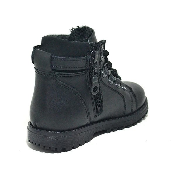 Rakerplus Griffon Hakiki Deri Siyah Fermuarlı Erkek Bebek Bot - 3