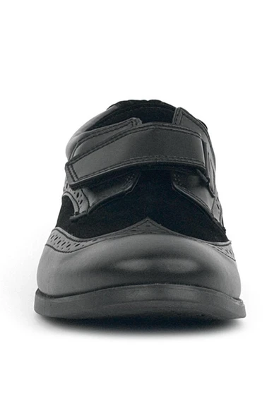 Rakerplus Titan Siyah Mat Cırtlı Klasik Erkek Genç Abiye Ayakkabı - Resim 3