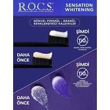 Rocs Sensation Whitening Beyazlatıcı Parlatıcı Diş Macunu 60 ml - Resim 2